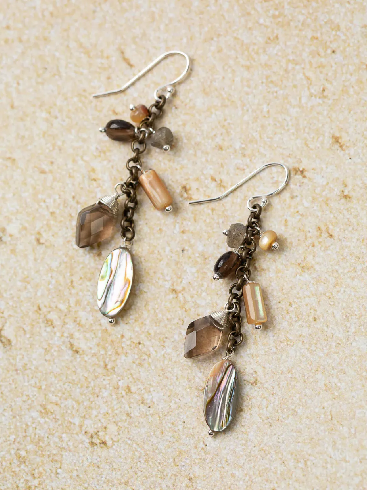 Dunes Gemstone Cascade Dangles by Anne Vaughan