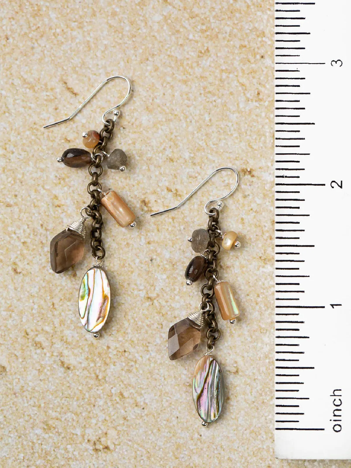 Dunes Gemstone Cascade Dangles by Anne Vaughan