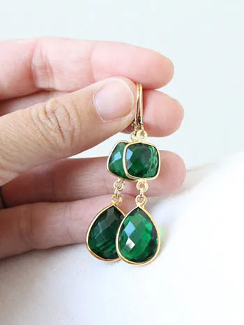 Emerald Green Earrings