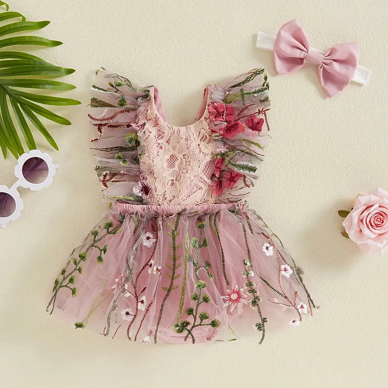 ENCHANTED GARDEN Tulle Romper