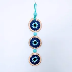 Evil eye dreamcatcher wall decor hanging small