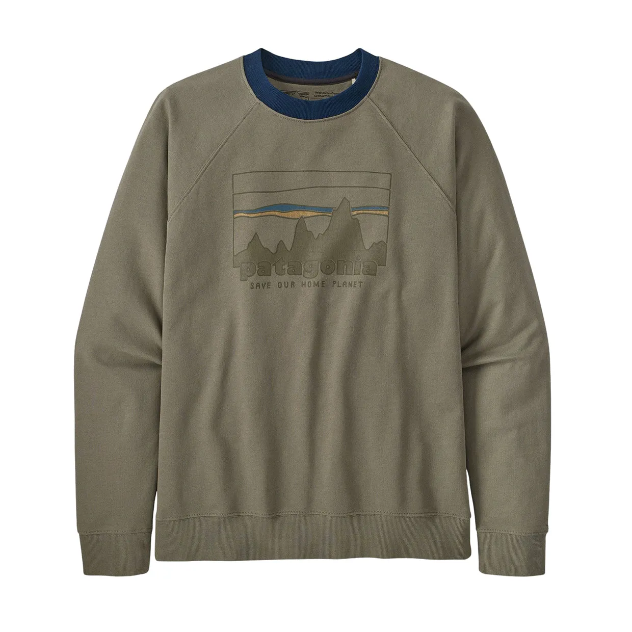 Felpa Patagonia Men's 73 Skyline Organic Crew Verde Chiaro