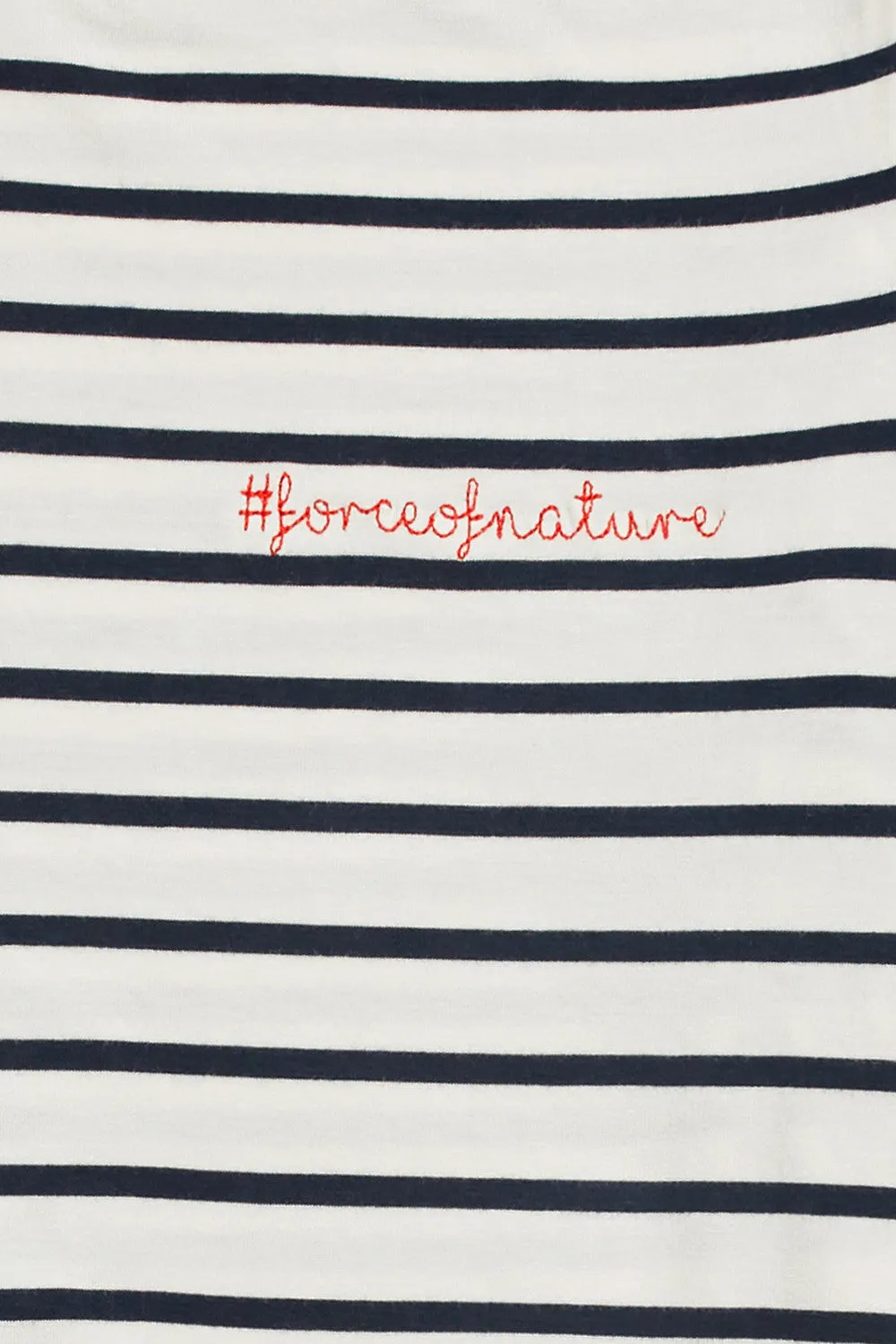 #forceofnature Francoise Top in Marine Stripe