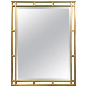 Giltwood Faux Bamboo Decorator Mirror