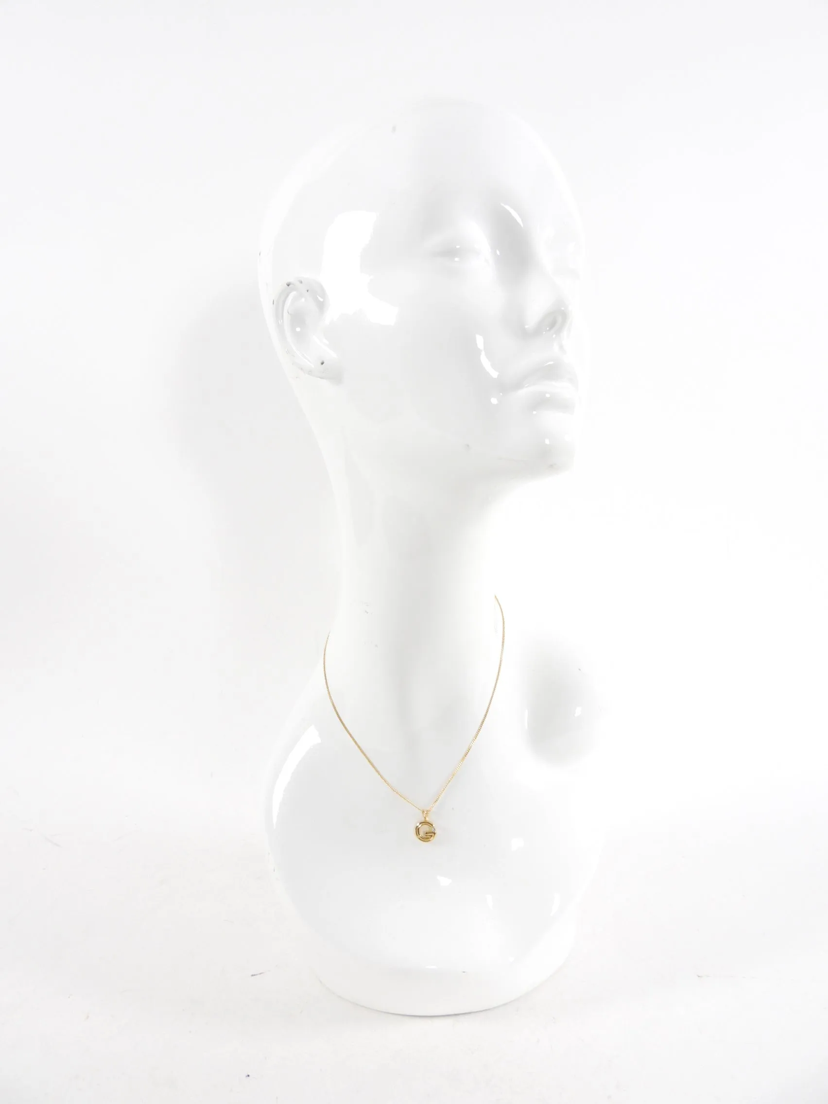 Givenchy Vintage 1980's G Pendant Necklace