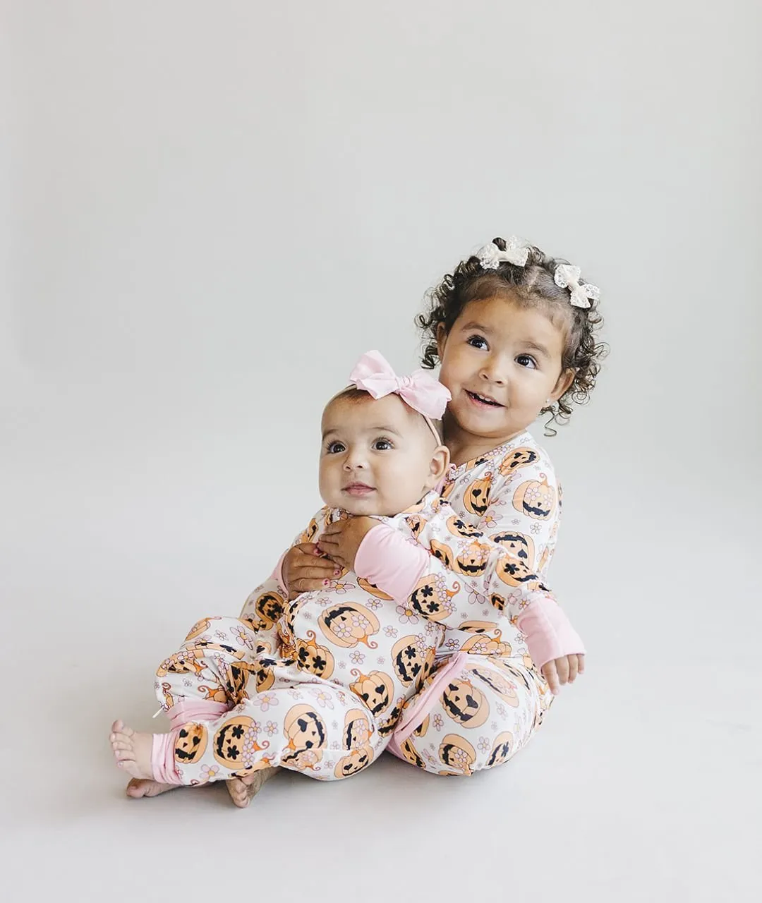 Halloween Bamboo Zip Romper | Pink