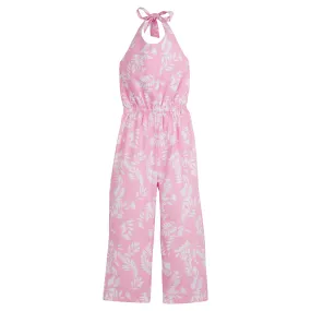 Halter Jumpsuit - Pink Havana