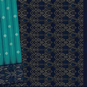 Handwoven Blue Soft Silk Saree - 2161T010360DSC