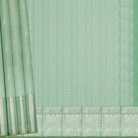 Handwoven Green Kanjivaram Silk Saree - 2126T010571DSC