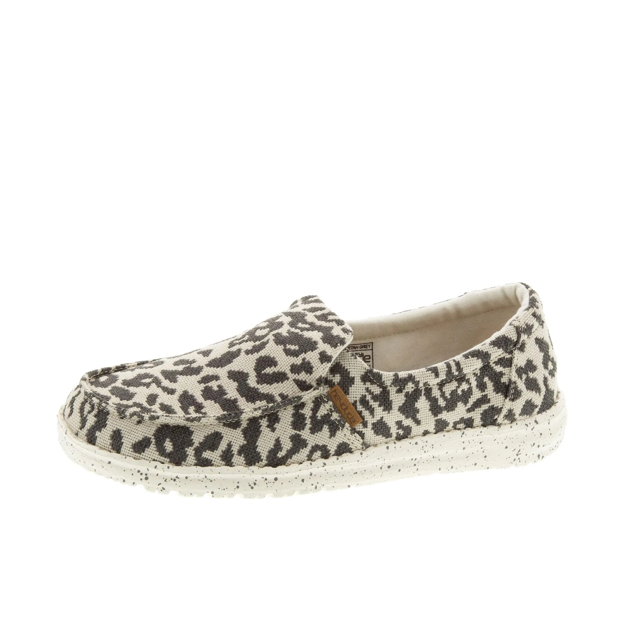 Hey Dude Womens Misty Woven Cheetah/Grey