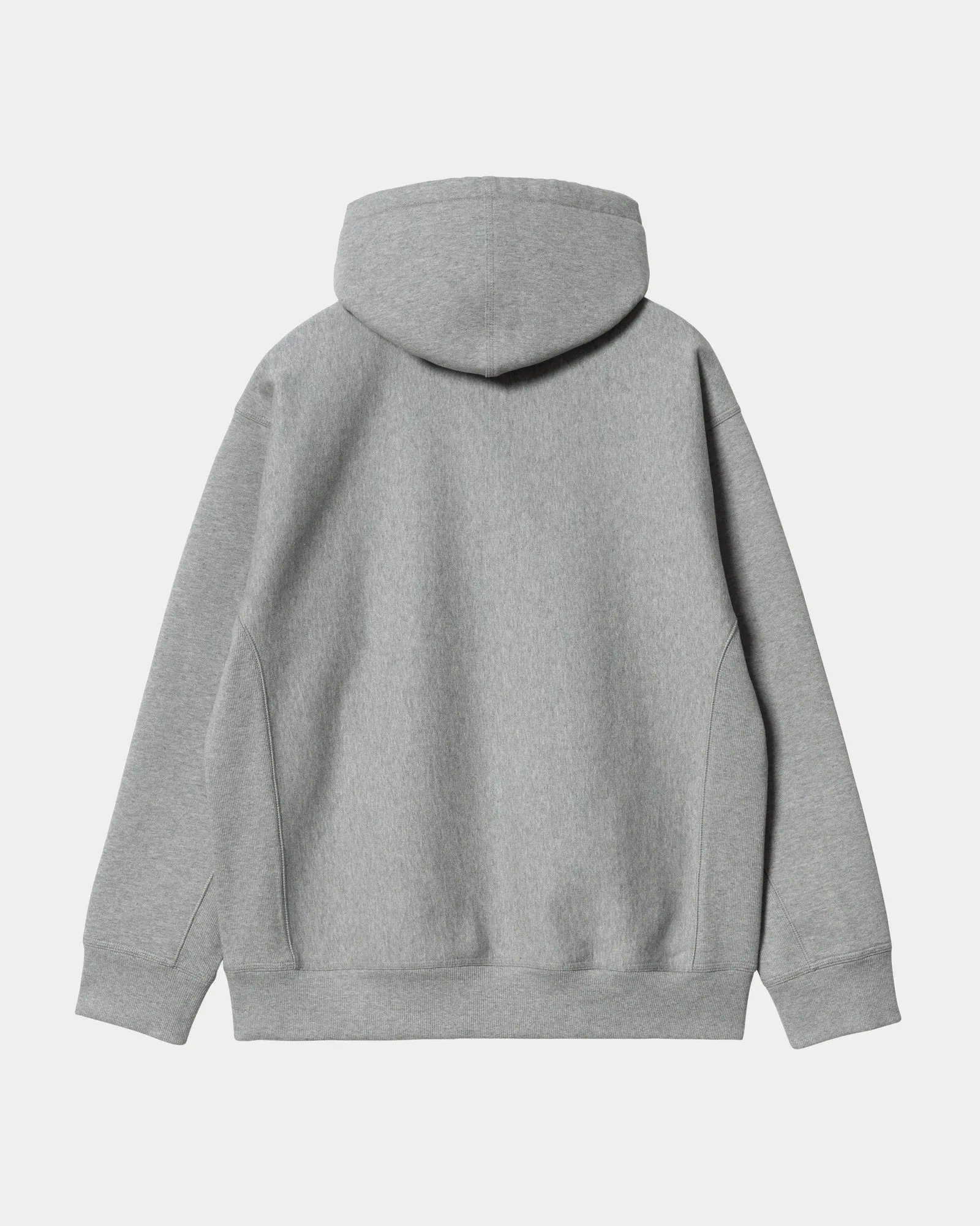 Hooded American Script Sweatshirt | Grey Heather