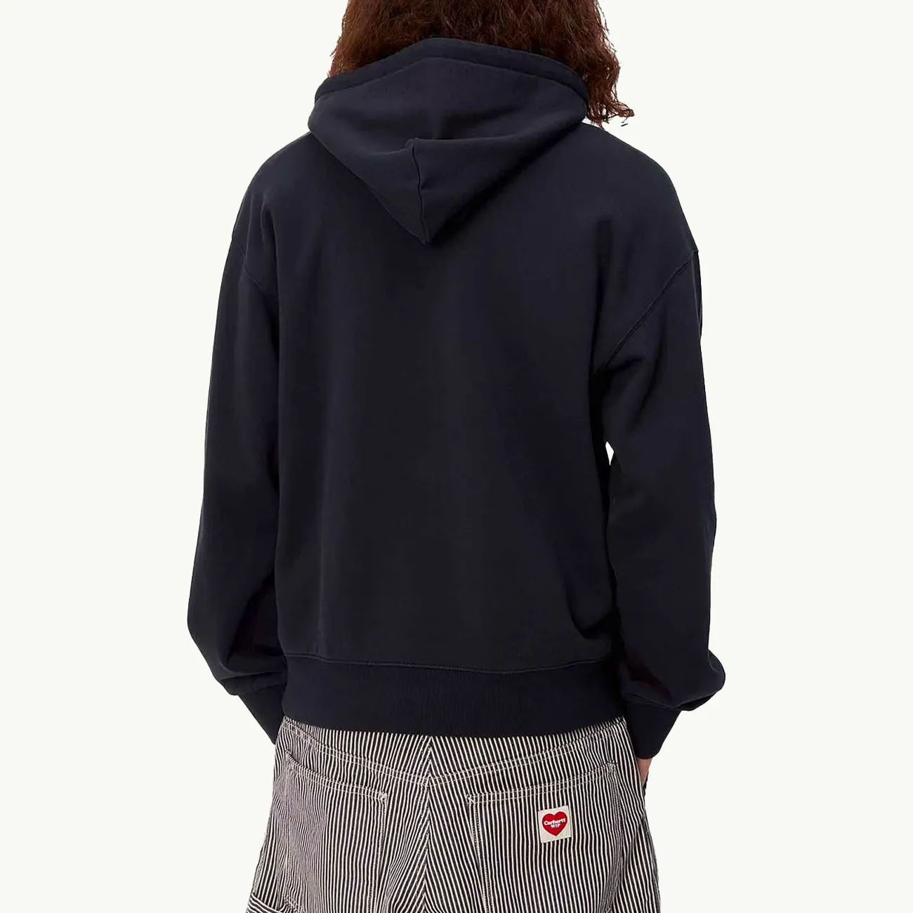 Hooded Heart Patch Sweat - Dark Navy