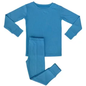 In My Jammers Heritage Blue Ribbed L/S 2pc PJ Set