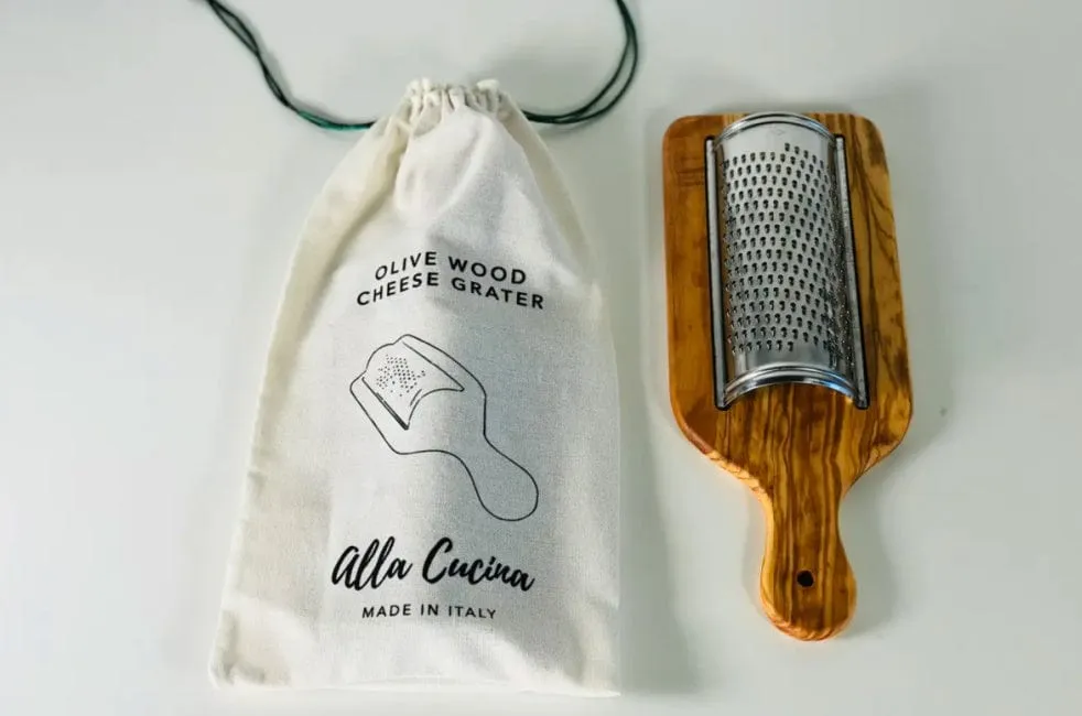 Italian Olivewood Flat Cheese Grater