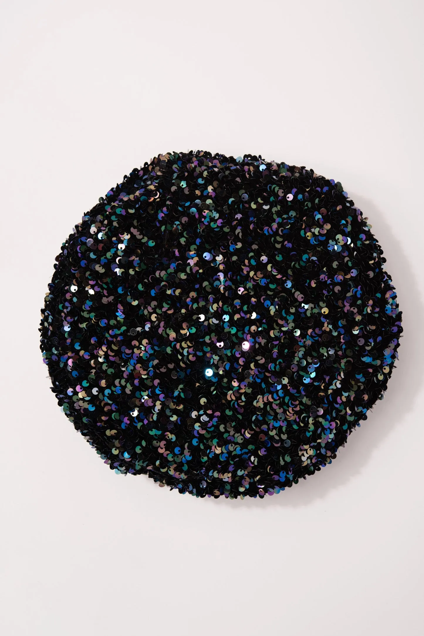 Jade Sparkly Sequin Beret Cap