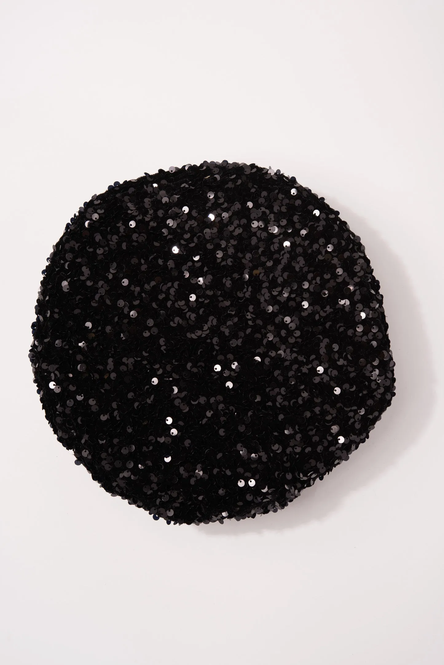 Jade Sparkly Sequin Beret Cap