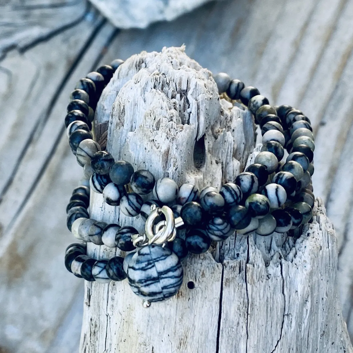 Jasper Wrap Bracelet against Negativity