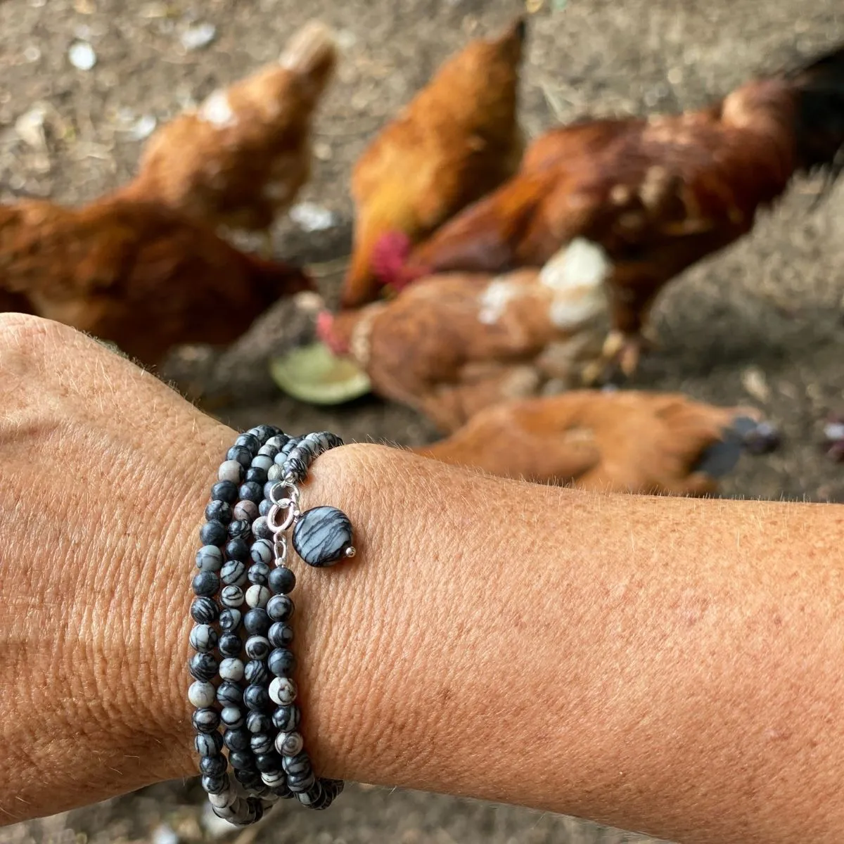 Jasper Wrap Bracelet against Negativity