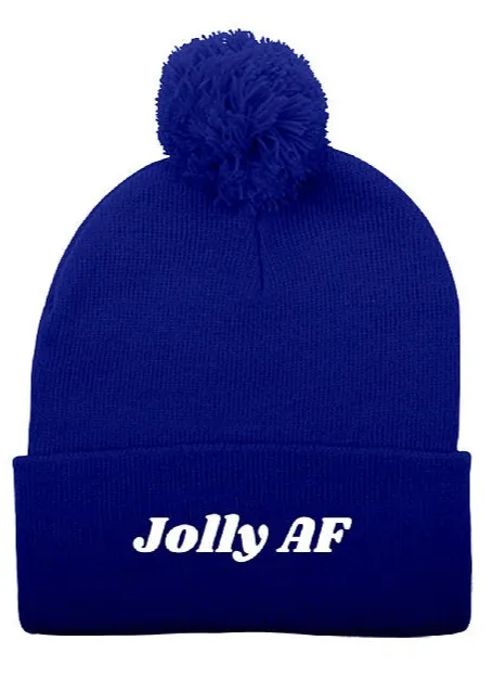 Jolly AF Pom-Pom Knit Toque