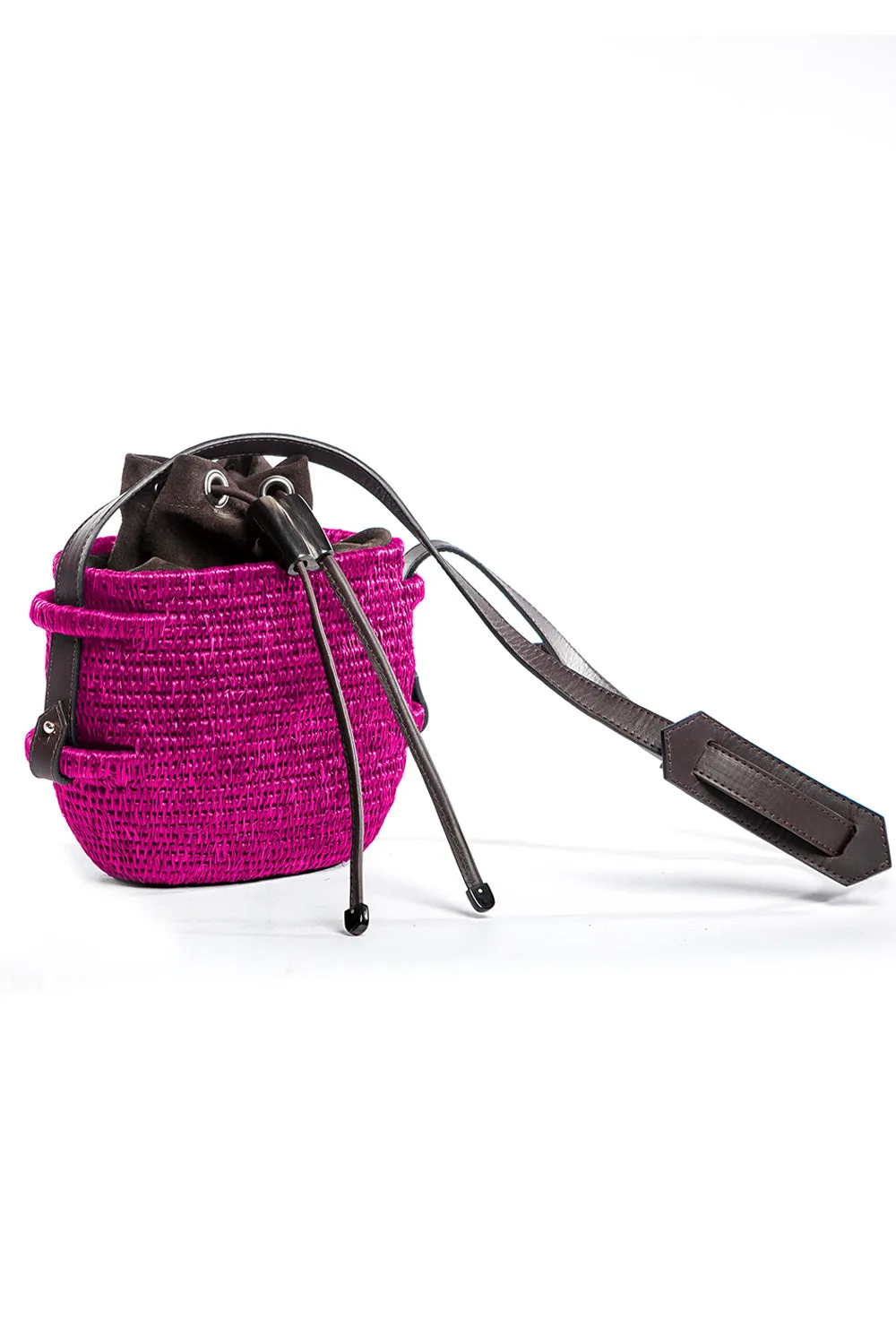 Khokho Thembi Bucket Bag in Hot Pink