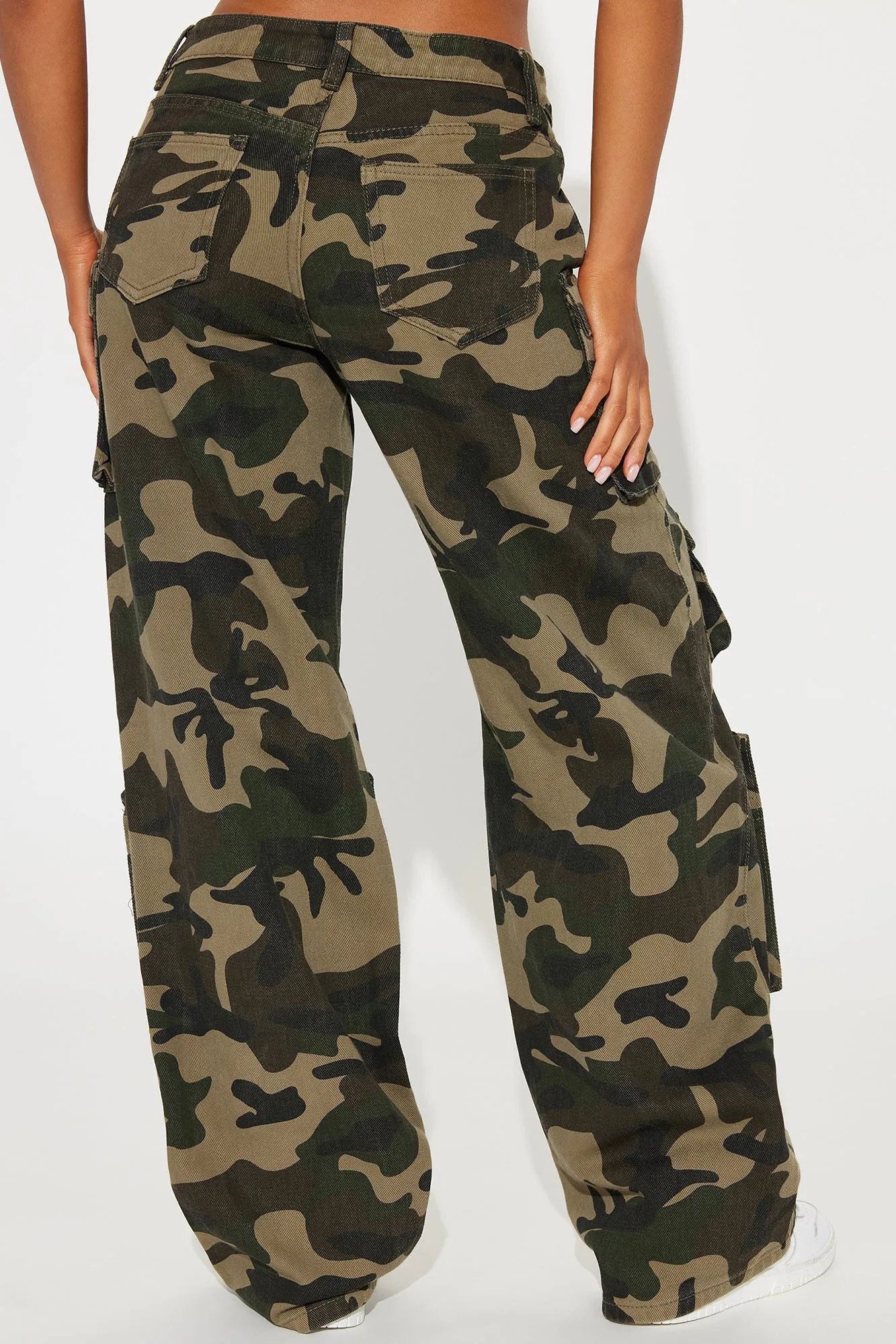 Knisa Camo Cargo Pant - Olive/combo