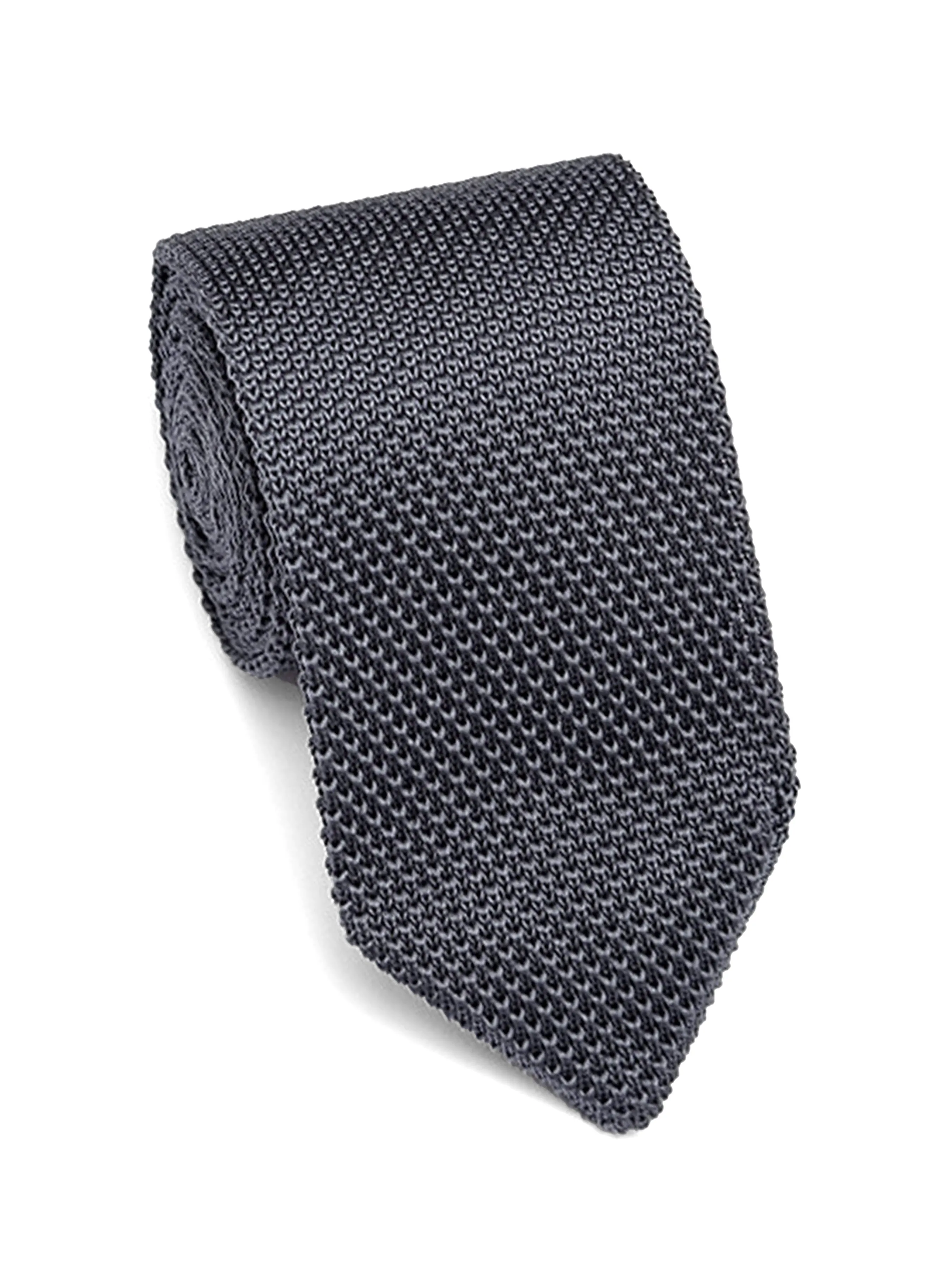 Knit Tie - Dark Grey