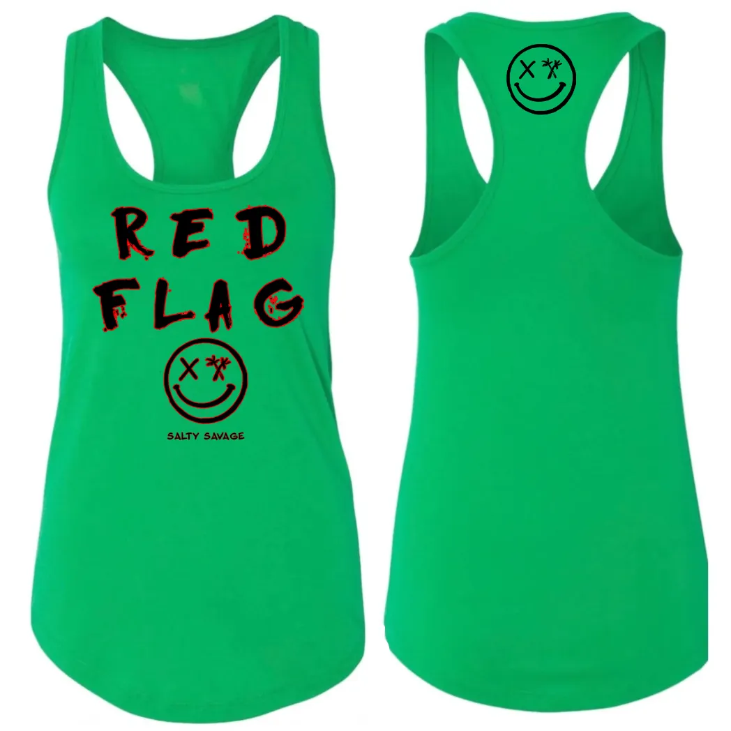 Ladies "RED FLAG" Racerback Tank