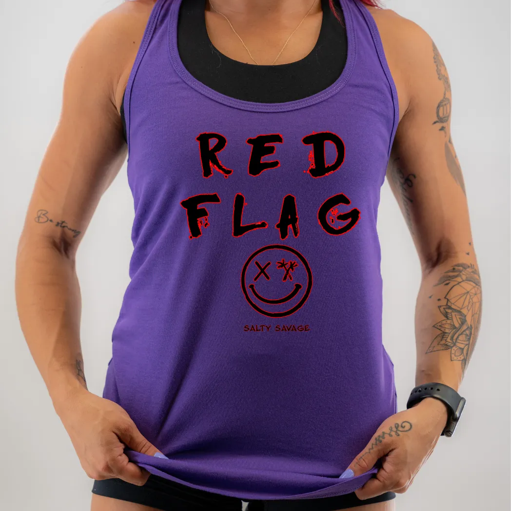 Ladies "RED FLAG" Racerback Tank