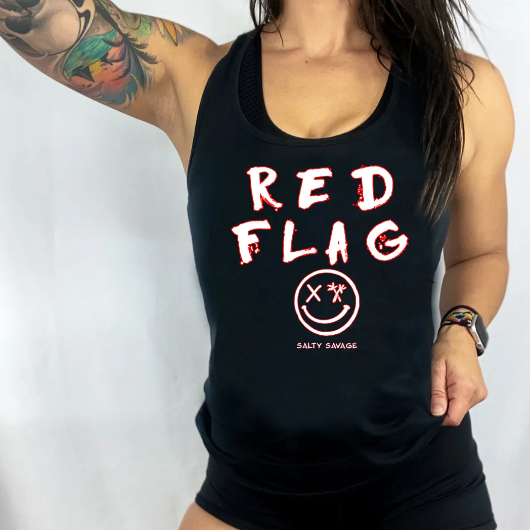 Ladies "RED FLAG" Racerback Tank