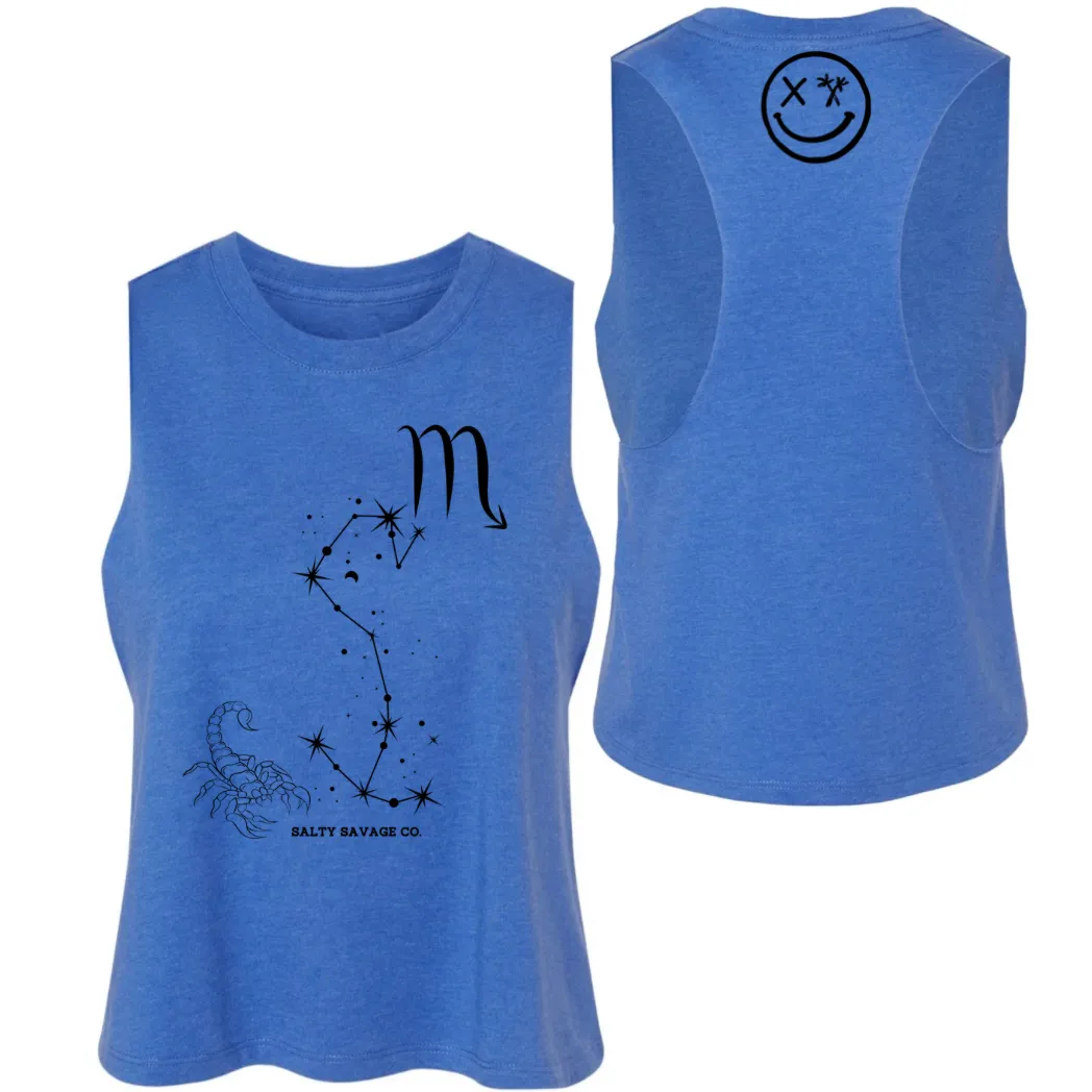 Ladies "Scorpio" Flowy Crop Tank | Zodiac Collection