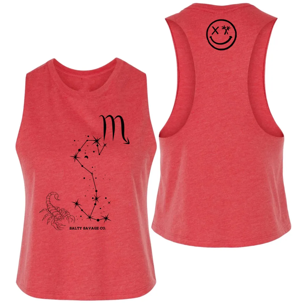 Ladies "Scorpio" Flowy Crop Tank | Zodiac Collection