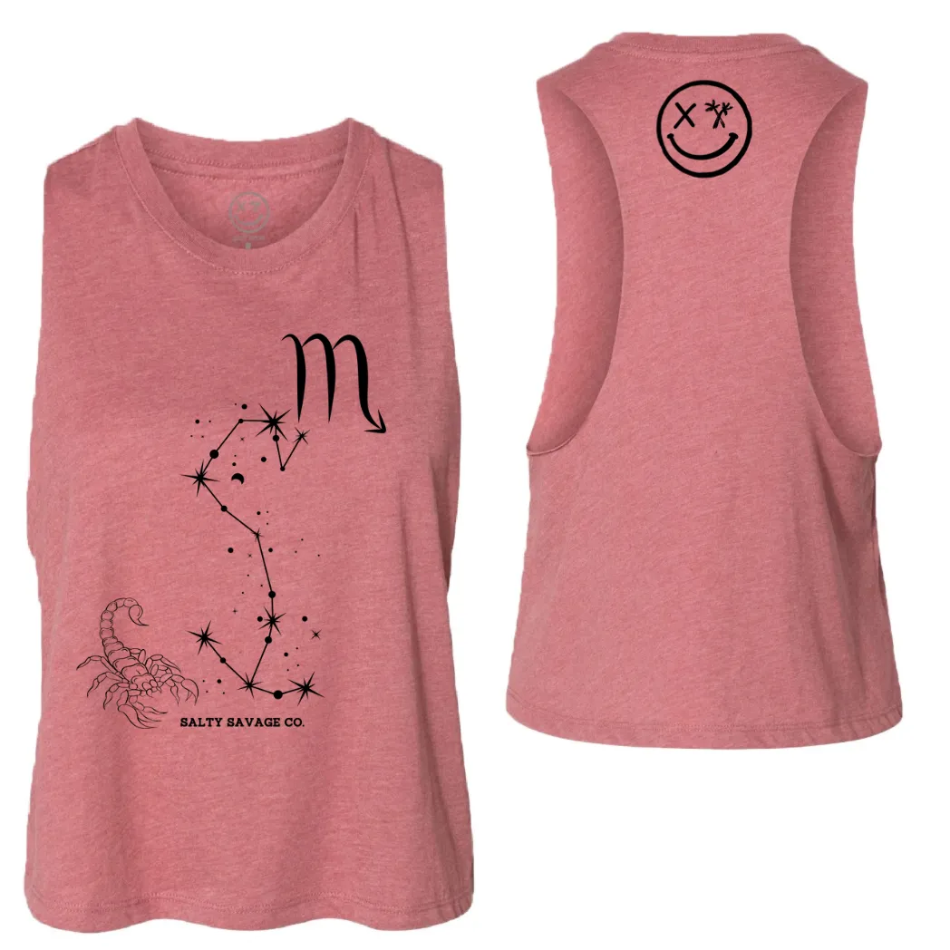 Ladies "Scorpio" Flowy Crop Tank | Zodiac Collection