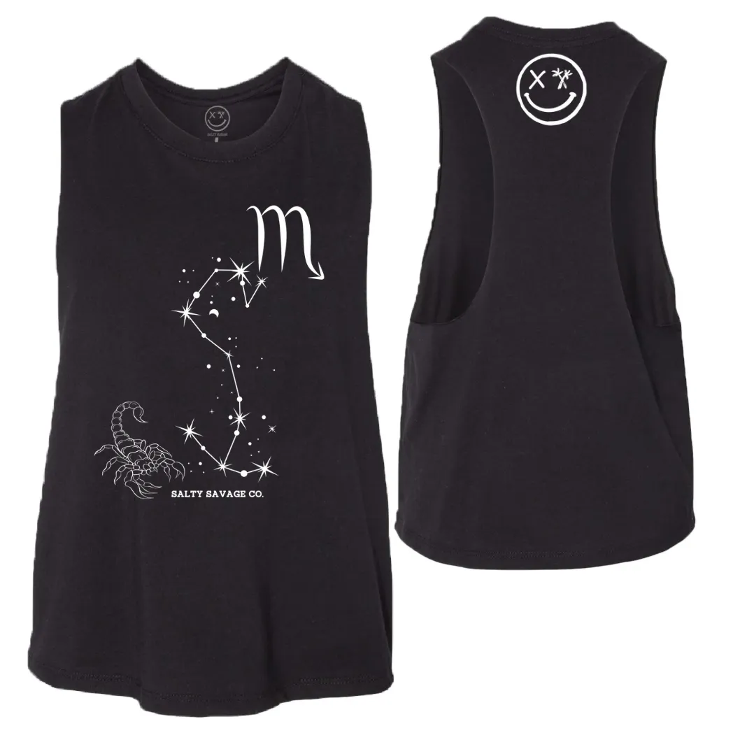 Ladies "Scorpio" Flowy Crop Tank | Zodiac Collection