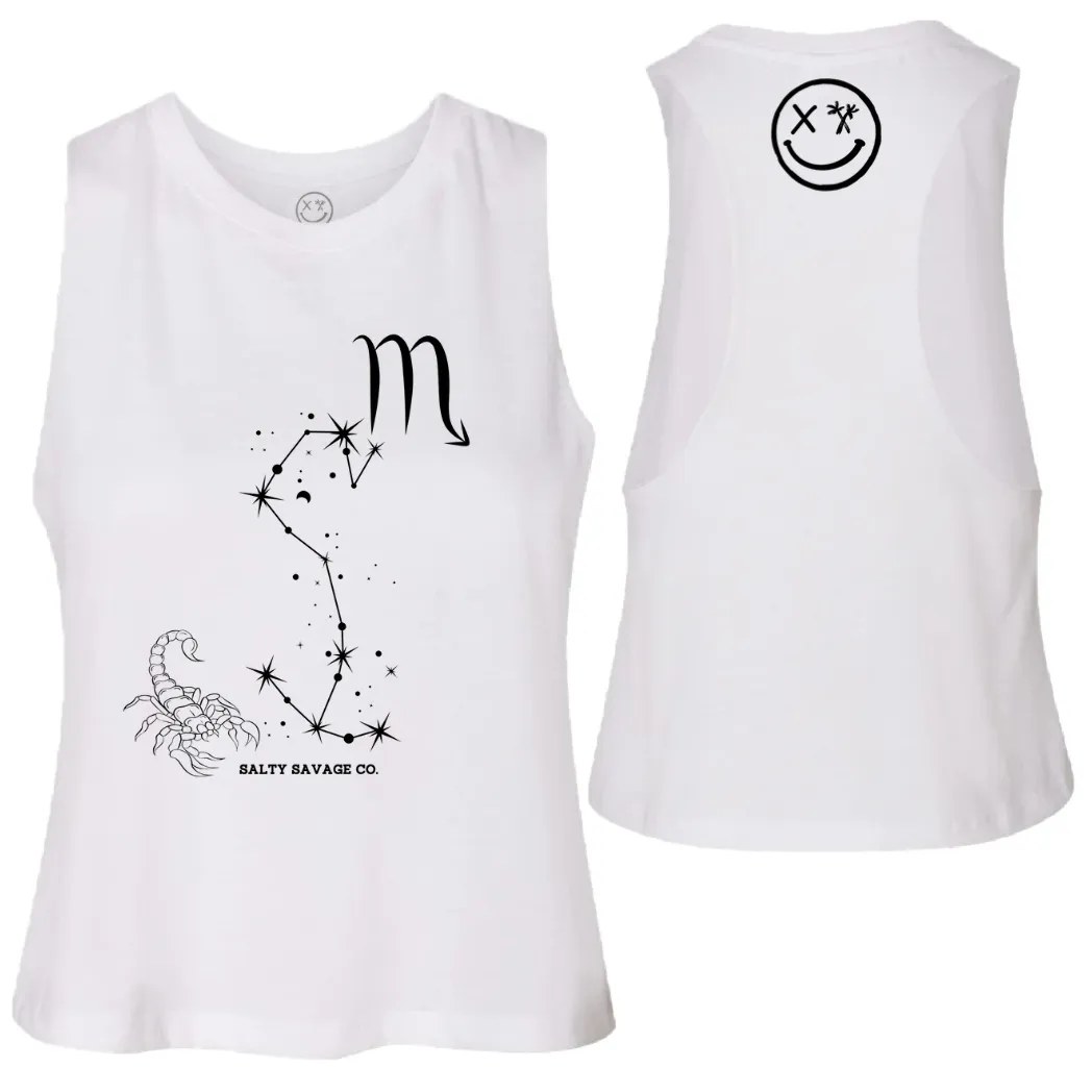 Ladies "Scorpio" Flowy Crop Tank | Zodiac Collection