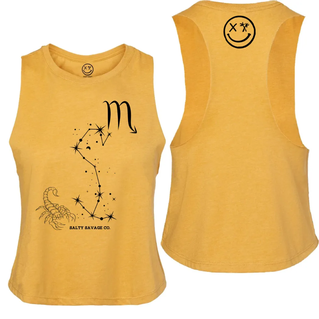 Ladies "Scorpio" Flowy Crop Tank | Zodiac Collection