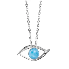 Larimar Eye of the Sea Pendant