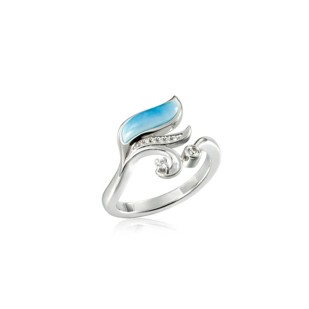 Larimar Filigree Ring