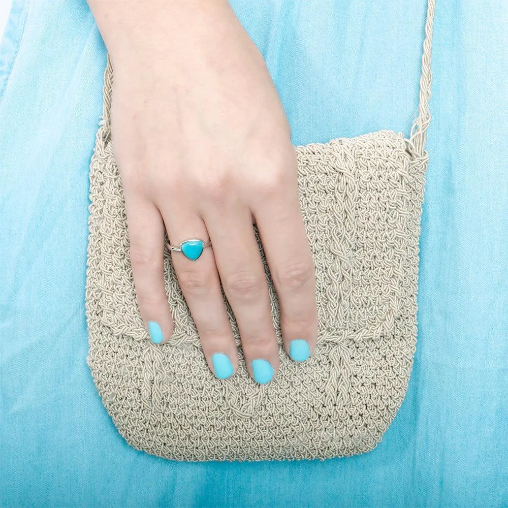 Larimar Heart Ring