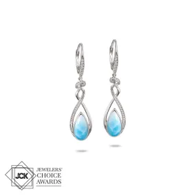 Larimar Helix Earrings