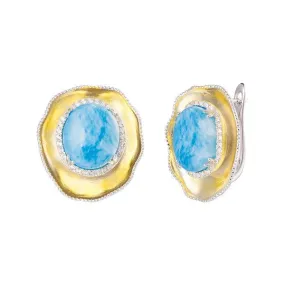 Larimar Royal Sun Earrings