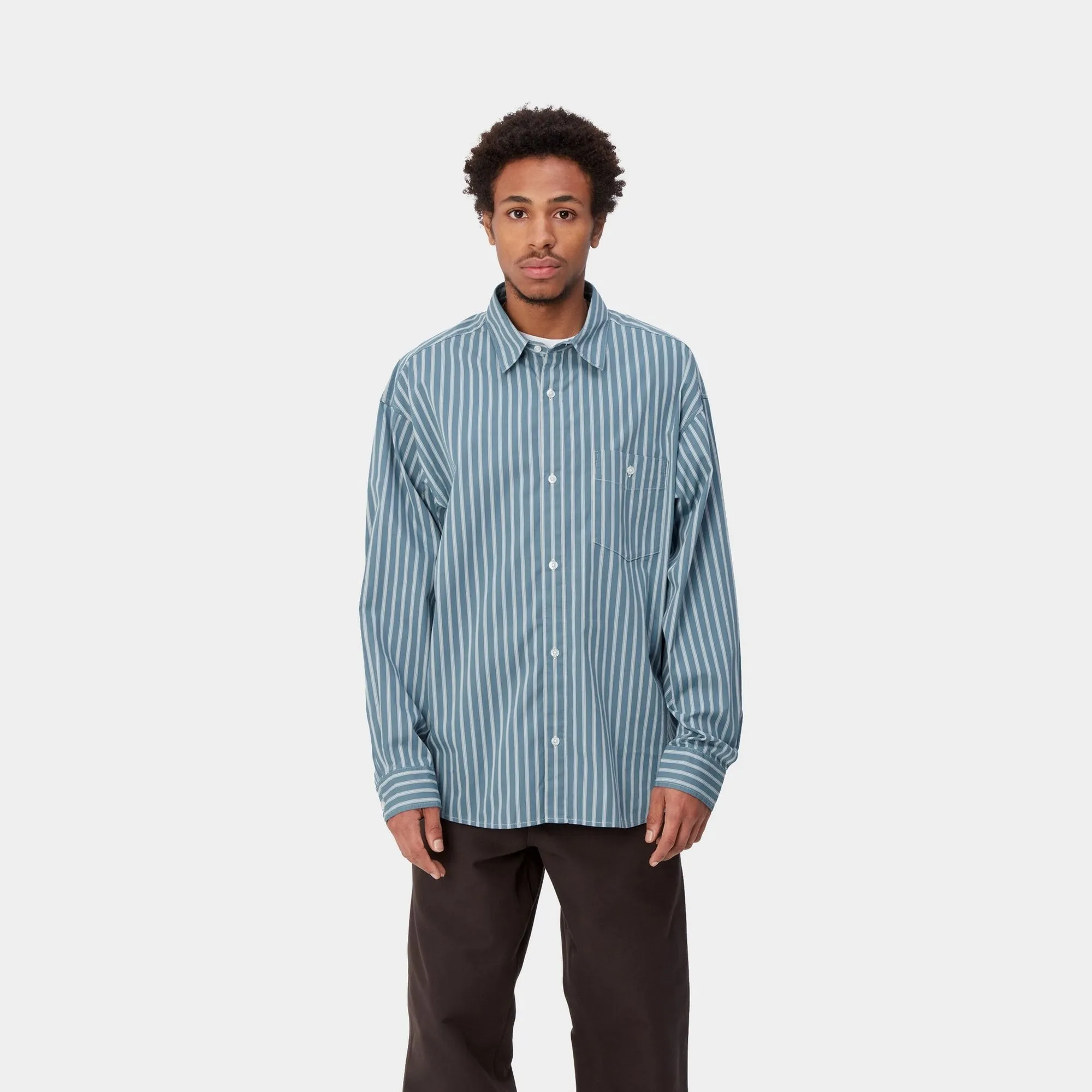 Ligety Stripe Shirt | Vancouver Blue / Wax