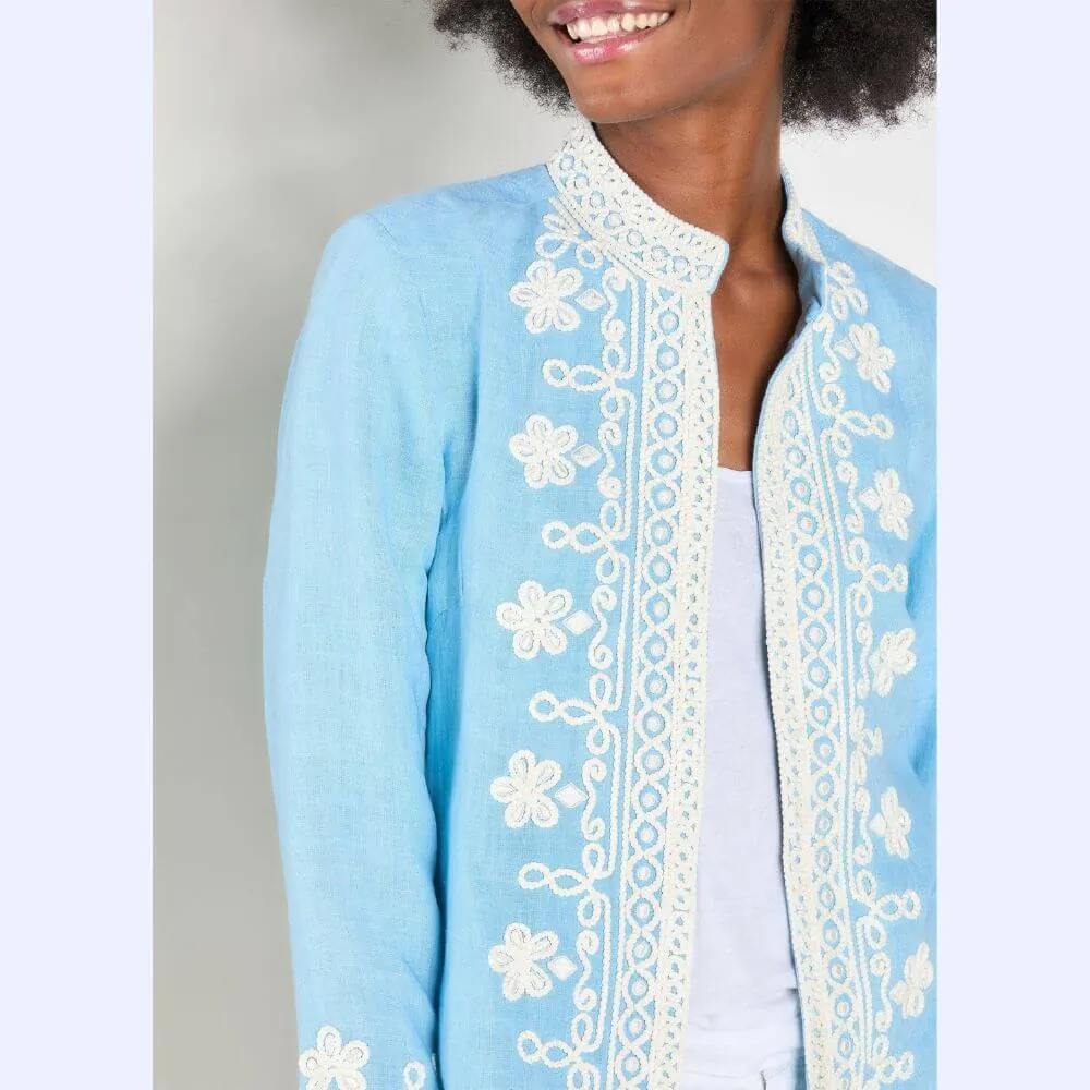 Linen Embroidered Jacket