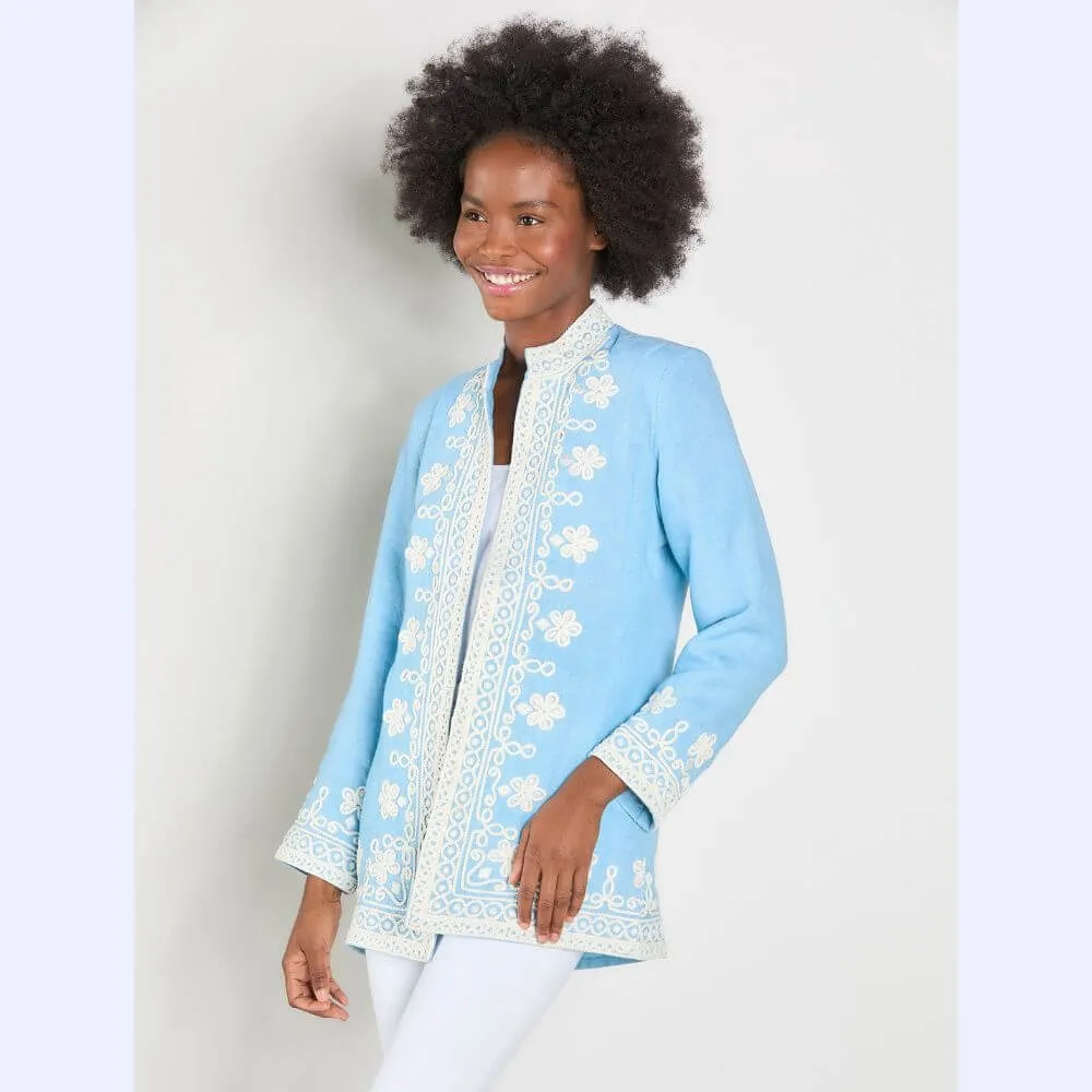 Linen Embroidered Jacket