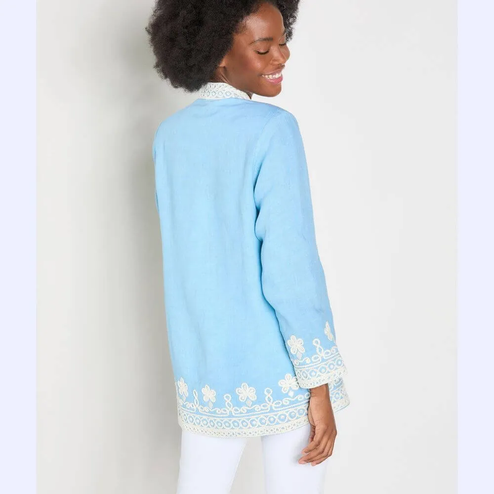 Linen Embroidered Jacket