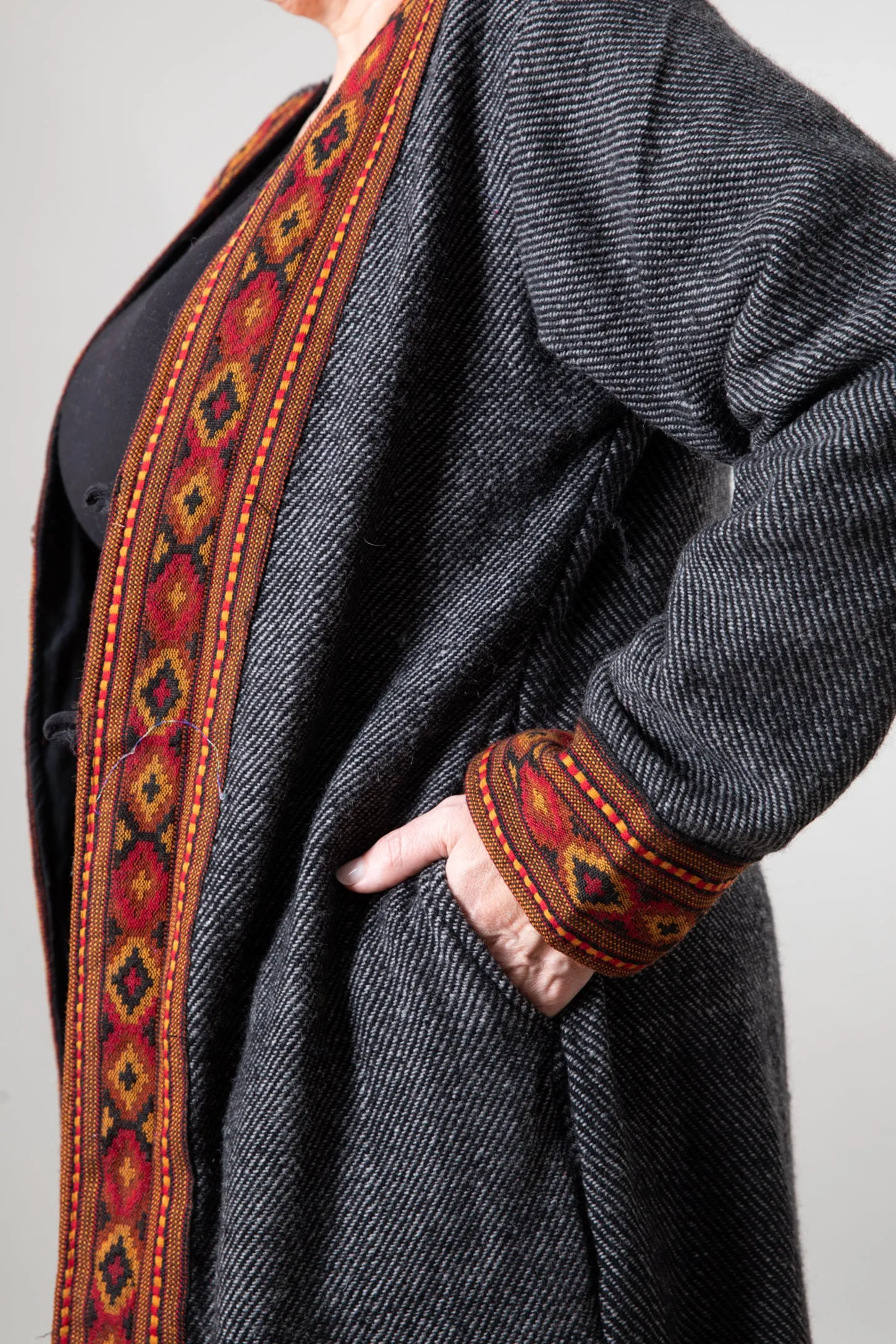 Liya Woven Long Cardigan