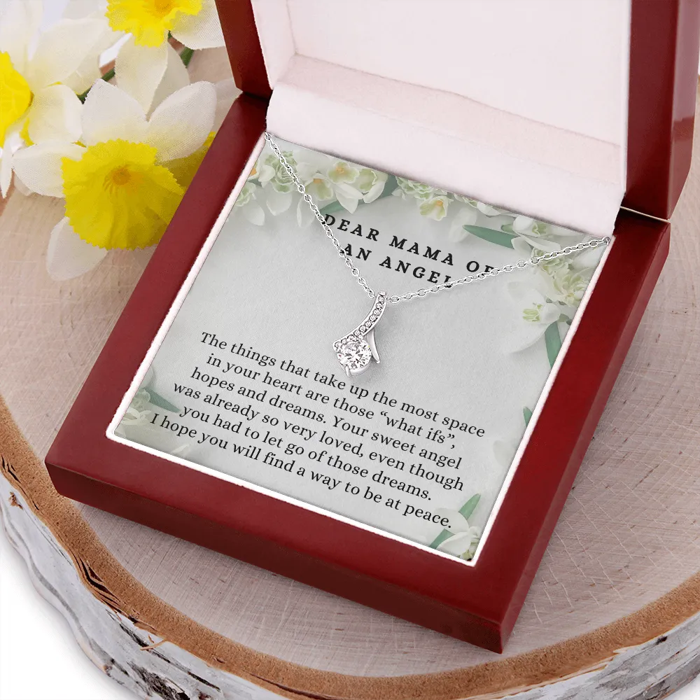 Loss of Pregnancy Miscarriage Condolences Message Necklace