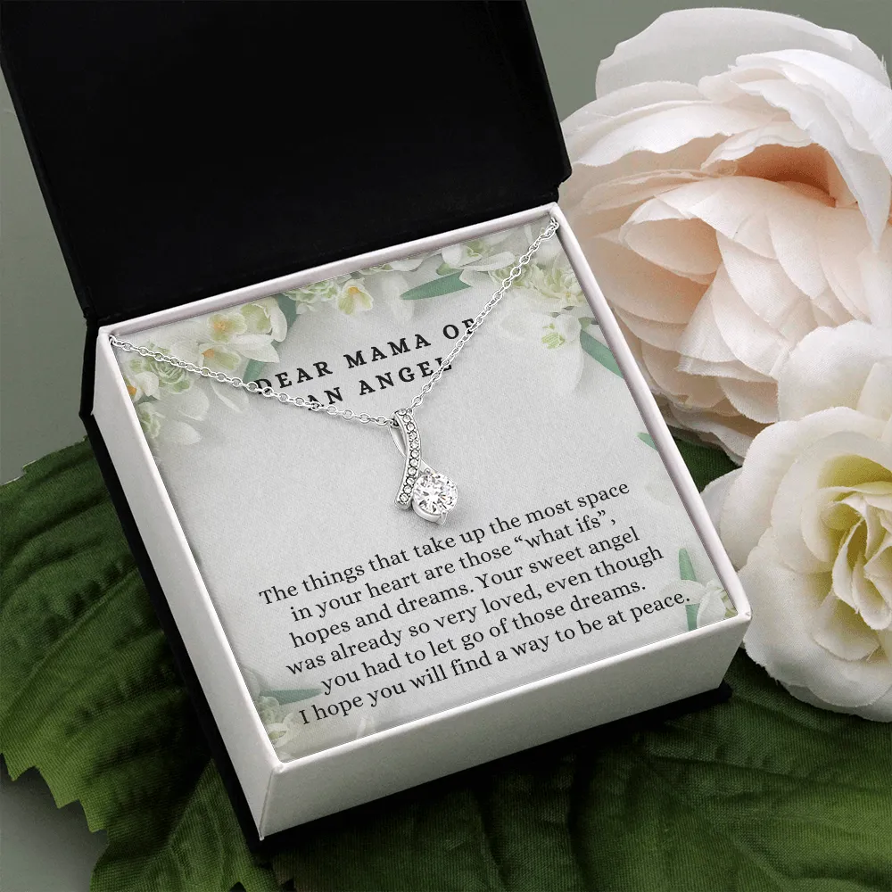 Loss of Pregnancy Miscarriage Condolences Message Necklace