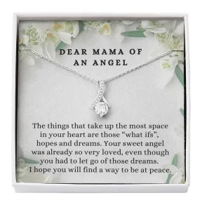 Loss of Pregnancy Miscarriage Condolences Message Necklace