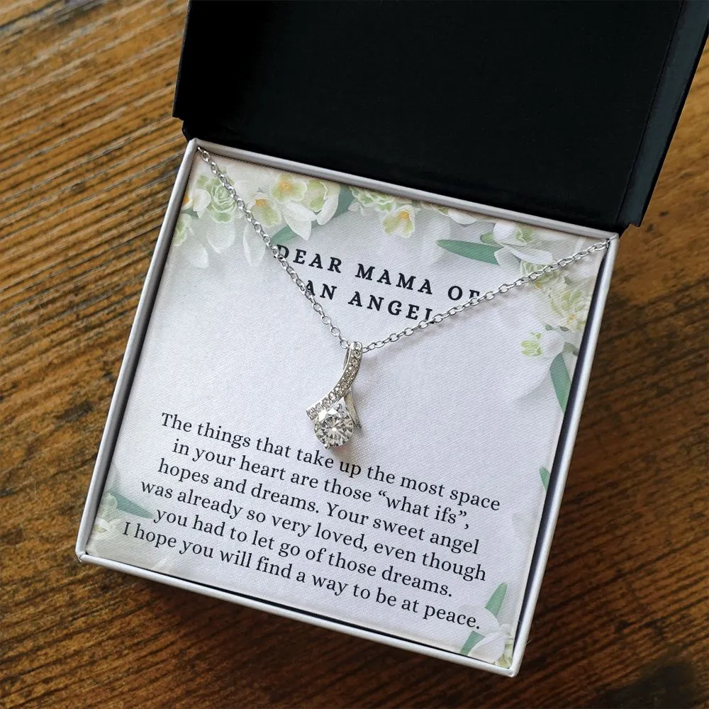 Loss of Pregnancy Miscarriage Condolences Message Necklace