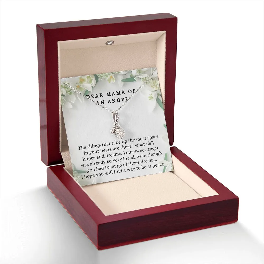 Loss of Pregnancy Miscarriage Condolences Message Necklace